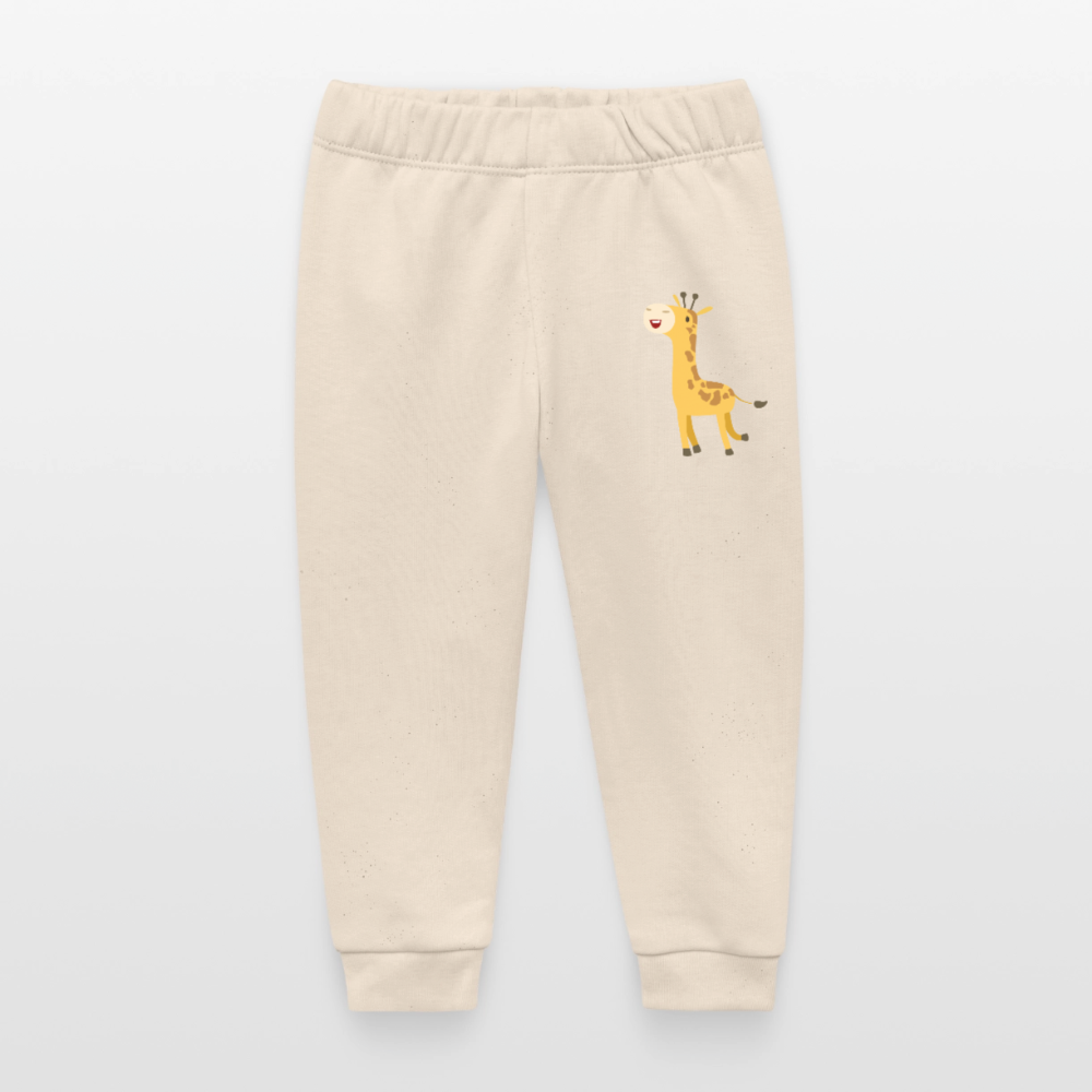 Giraffe Premium Baby Jogginghose - soft Ecru
