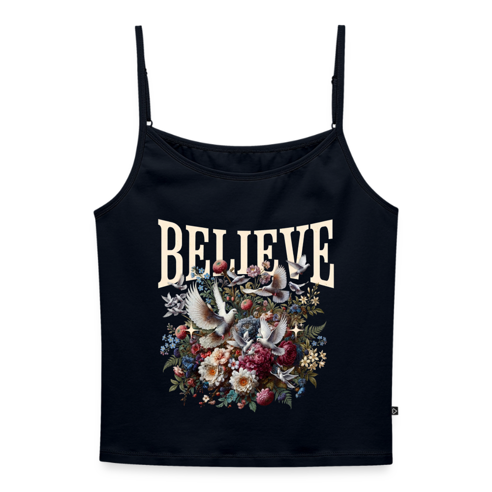 BELIEVE Premium Spaghetti Strap Top - navy
