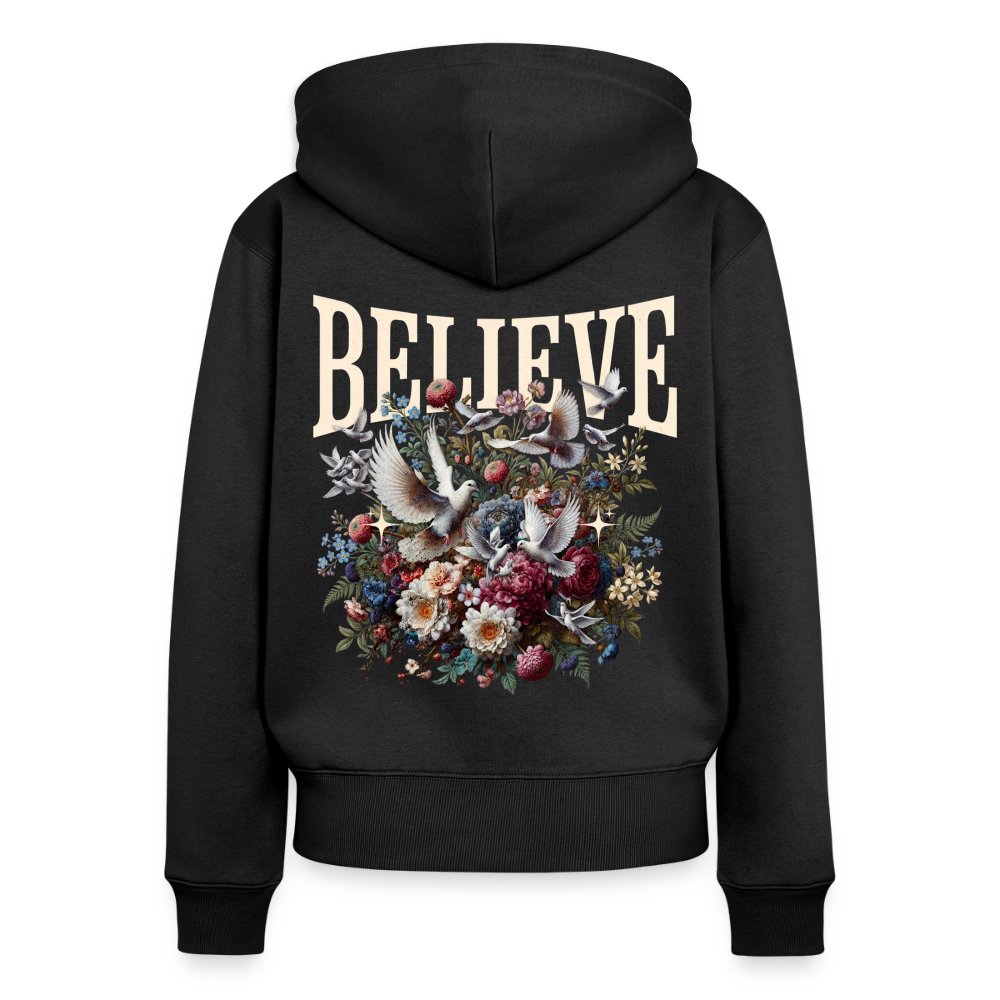 BELIEVE Premium Kapuzenjacke - black