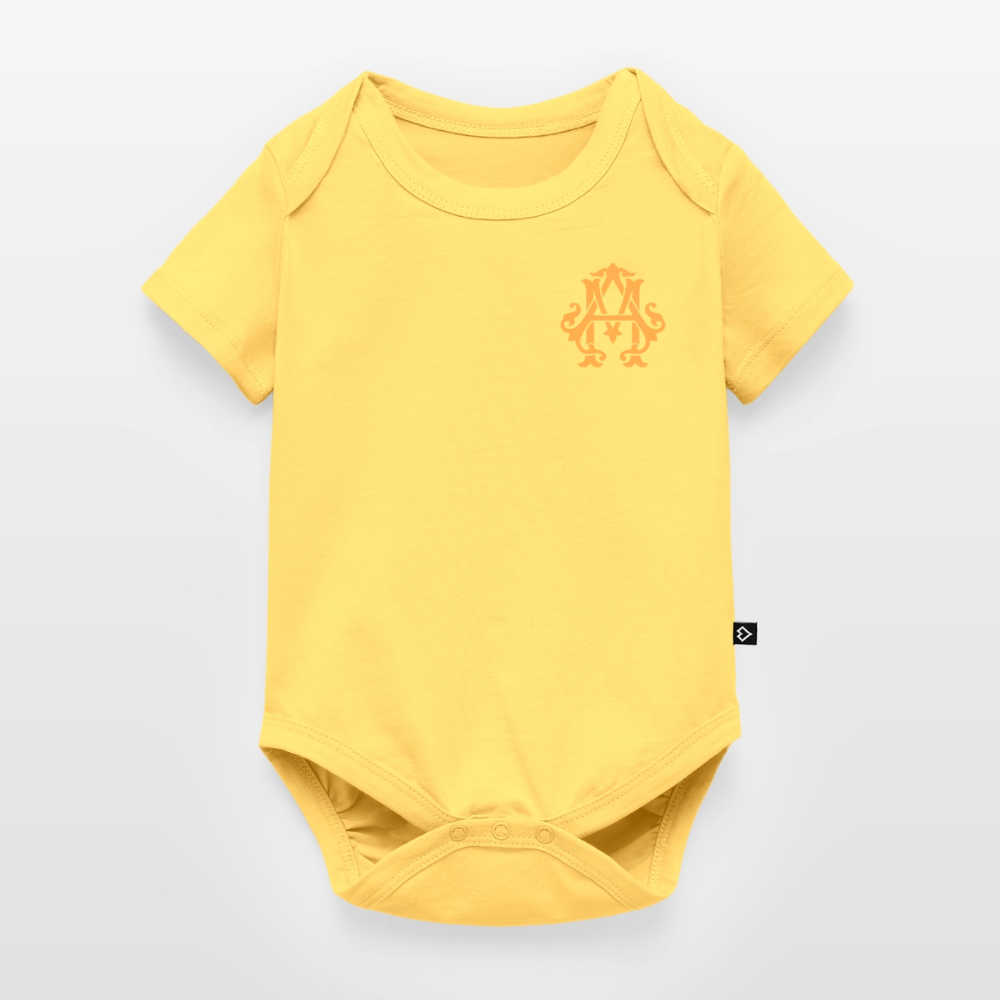 adligemotivation Premium Logo Baby Kurzarm-Body - sky yellow