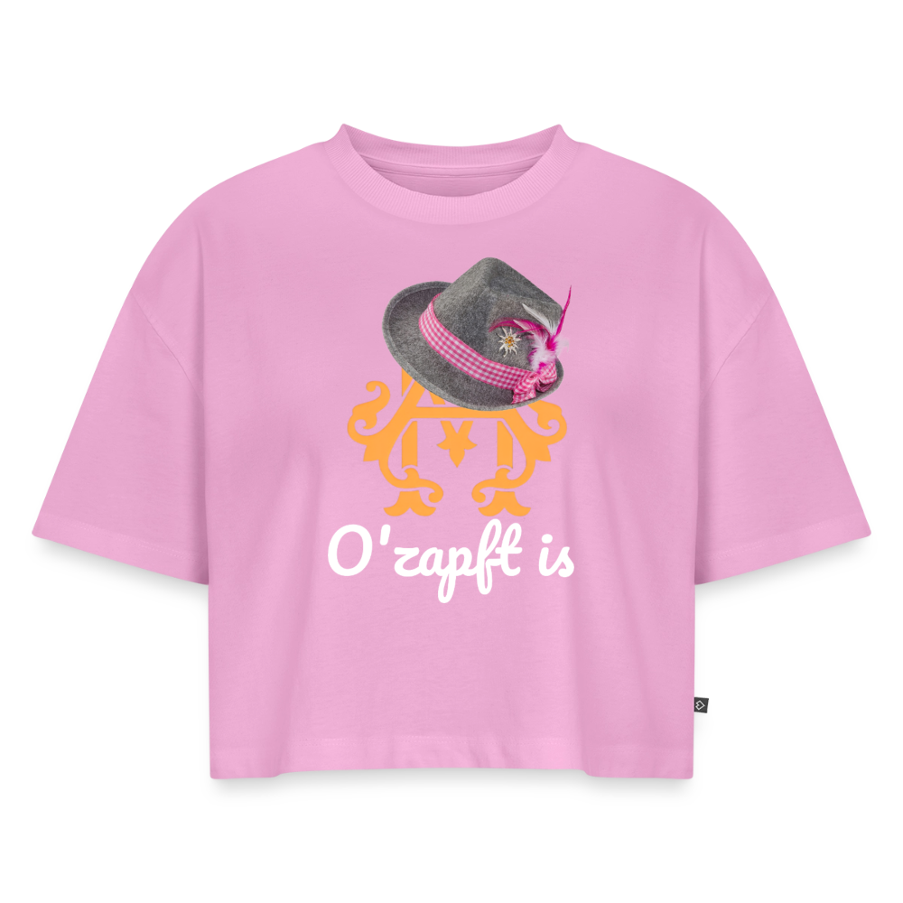O´zapft is Premium Cropped T-Shirt - washed pink