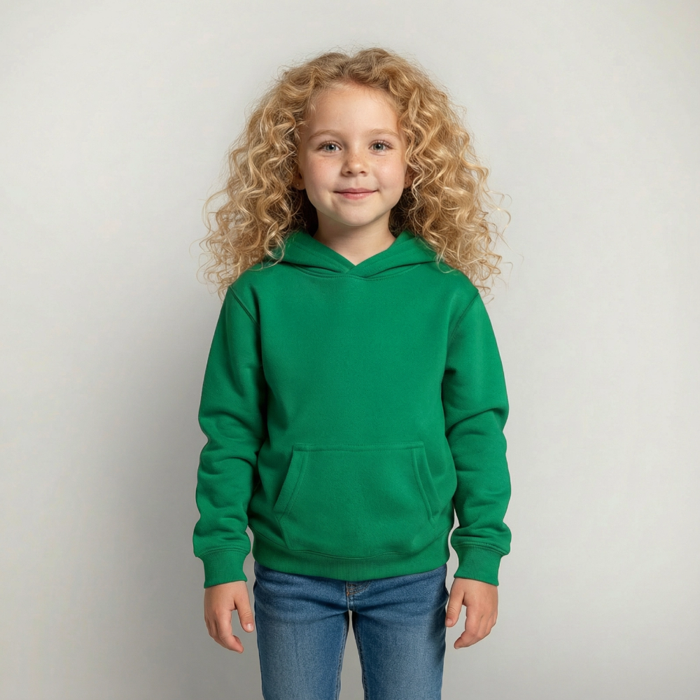 Hunde mit Brille Kinder Hoodie - kelly green