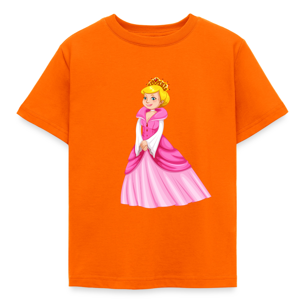 Prinzessin Kinder T-Shirt - orange