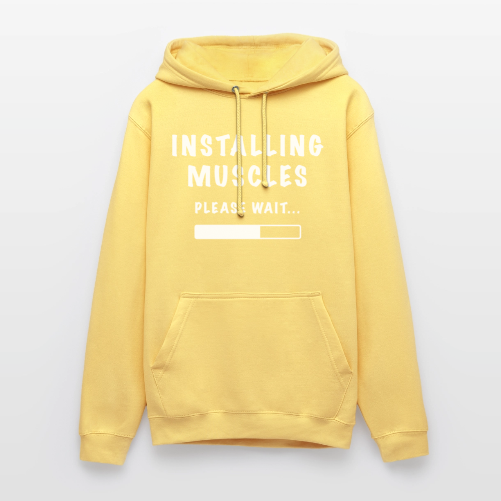 INSTALLUNG MUSCLES Hoodie - lemon yellow