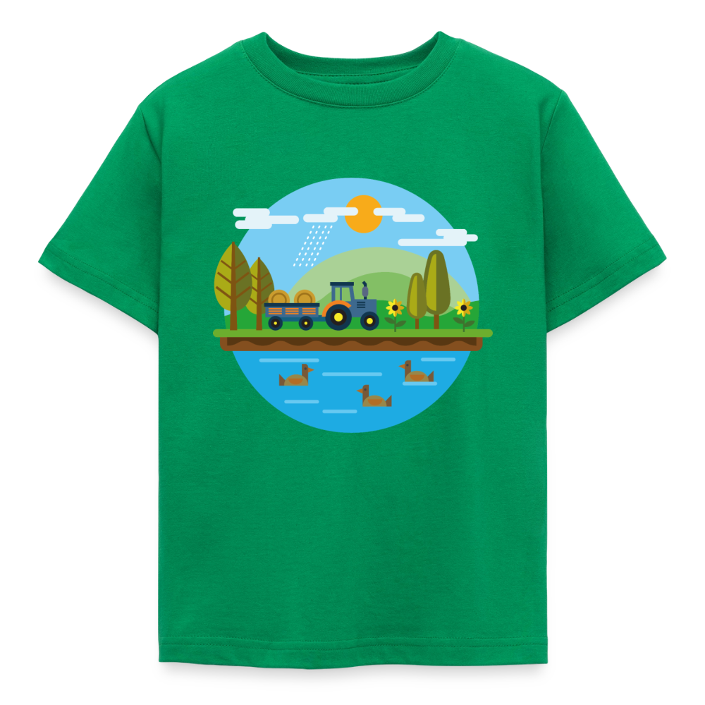Bauernhof Kinder T-Shirt - kelly green