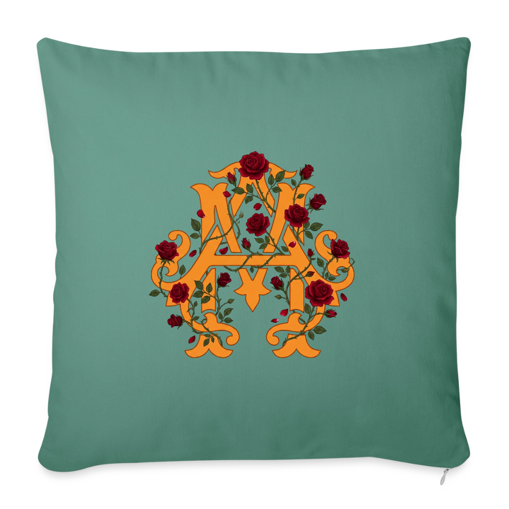 Rosen Logo Kissen 45cm x 45cm - cypress green