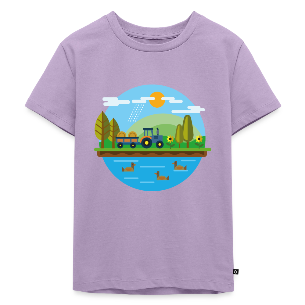 Bauernhof Premium Kinder T-Shirt - lavender