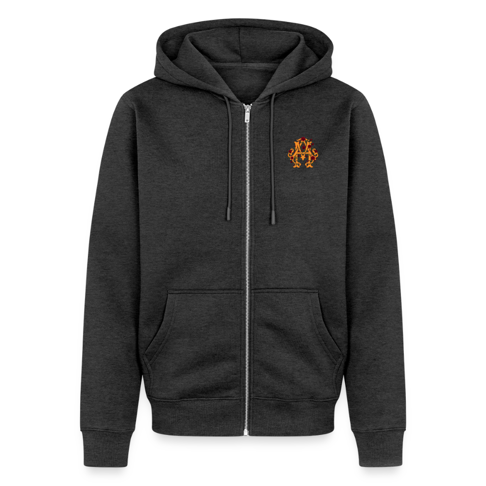 FAITH, HOPE, LOVE Premium Kapuzenjacke - heather anthracite
