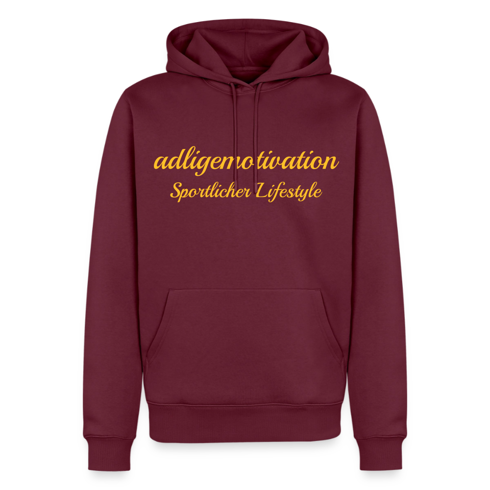 Sportlicher Lifestyle Premium Hoodie - burgundy