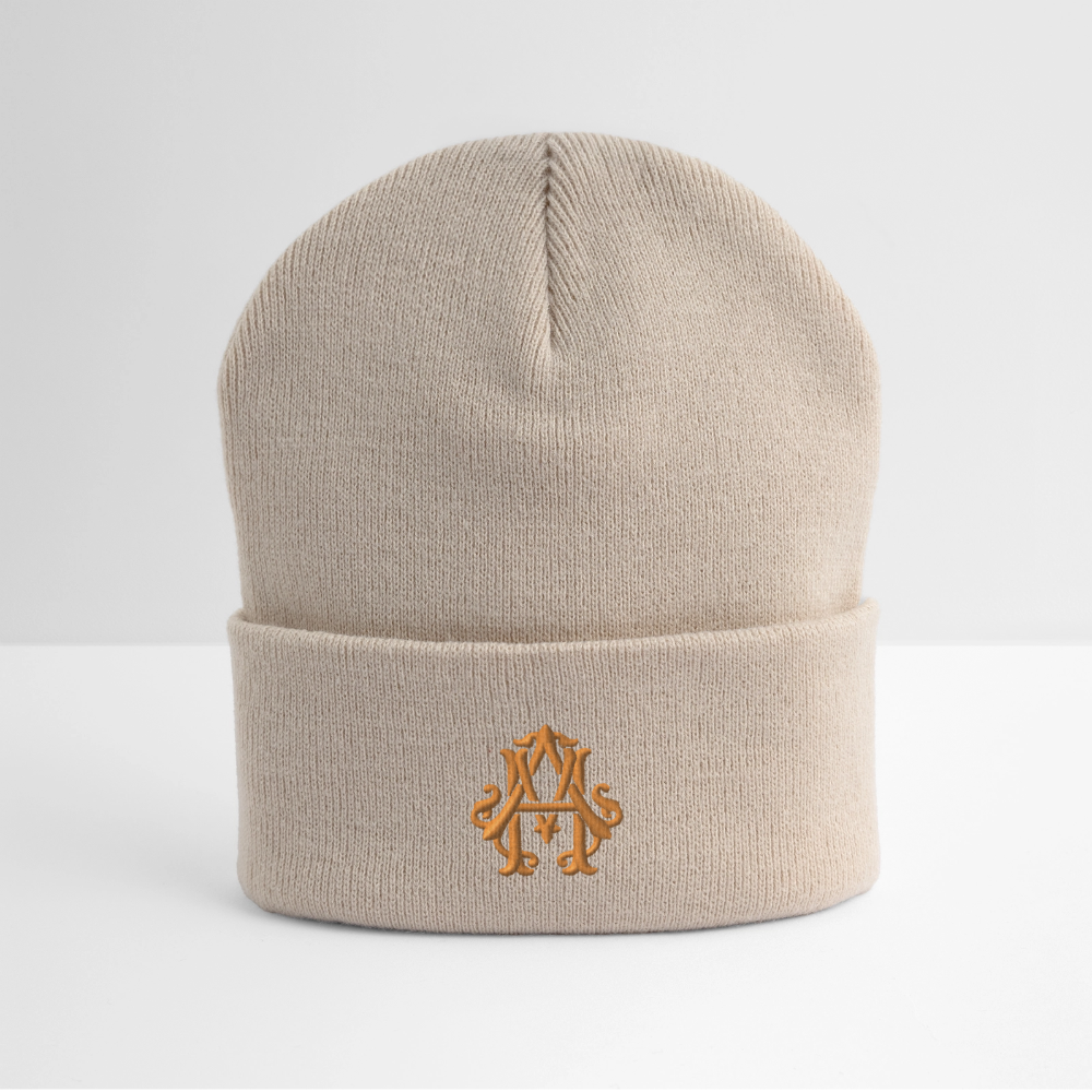 adligemotivations Logo Wintermütze - beige