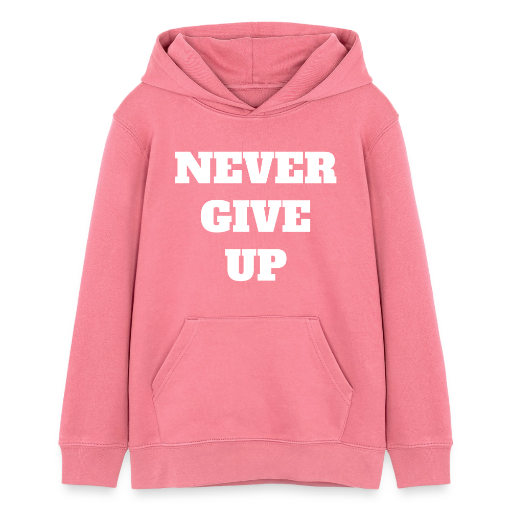 Never give up Premium Teenager Hoodie - pink joy 