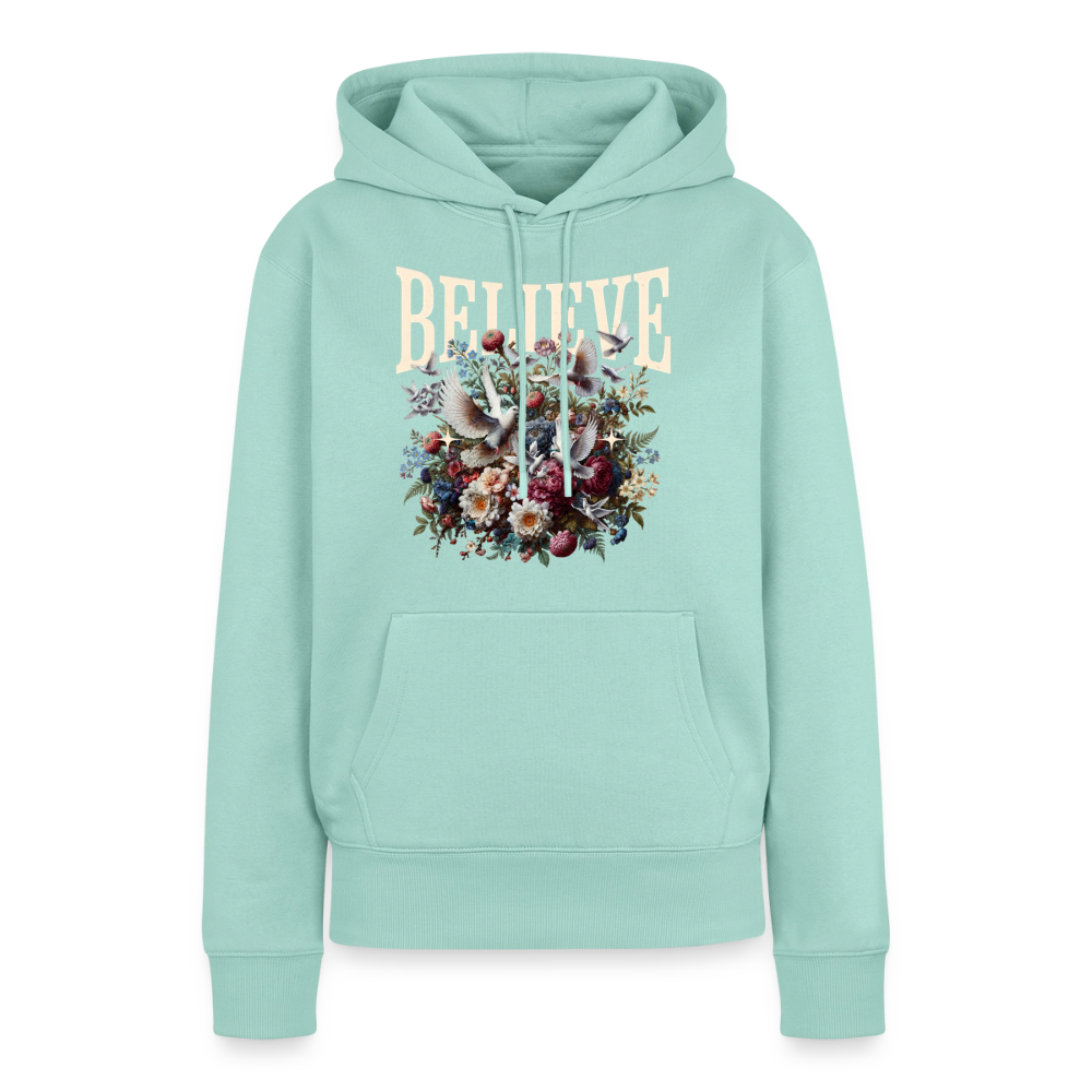 BELIEVE Premium Hoodie - mint 