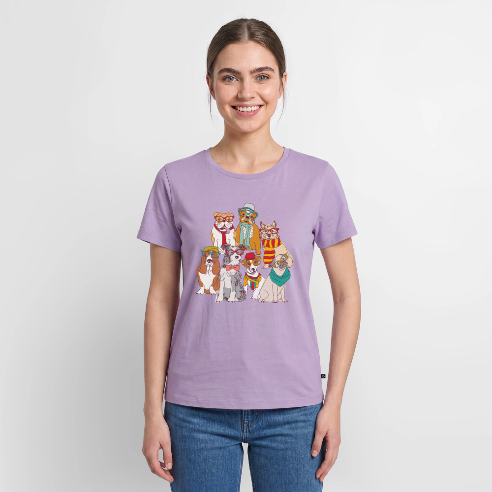 Hunde mit Brille Premium T-Shirt - lavender