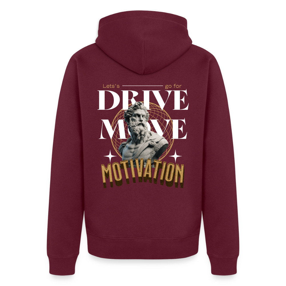 Motivation Premium Kapuzenjacke - burgundy