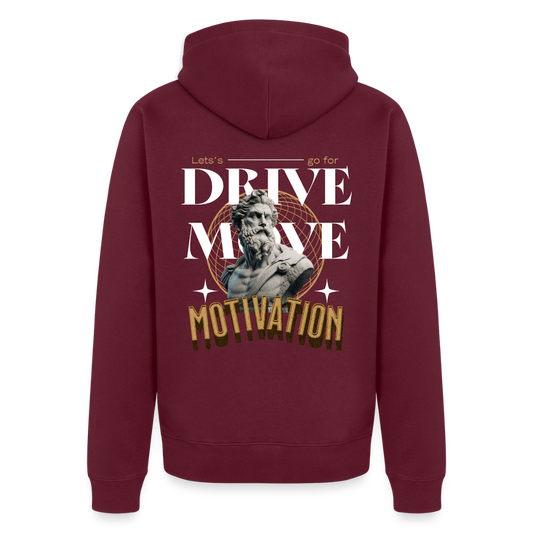 Motivation Premium Kapuzenjacke - burgundy