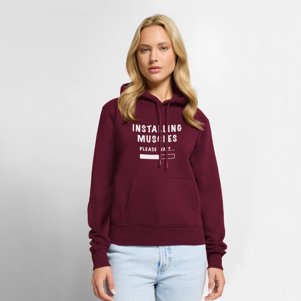 INSTALLING MUSCLES Premium Hoodie - burgundy