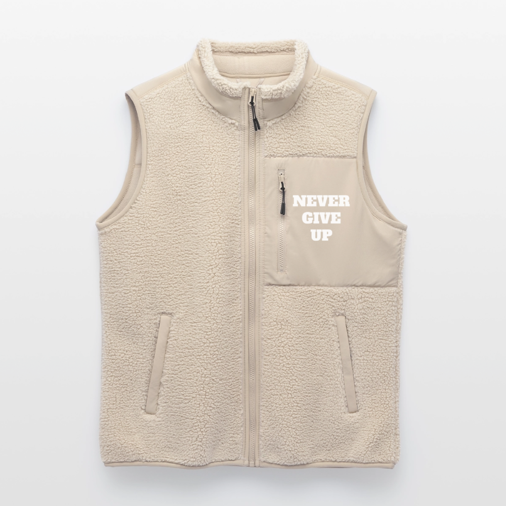 Never give up Sherpa - Weste - beige