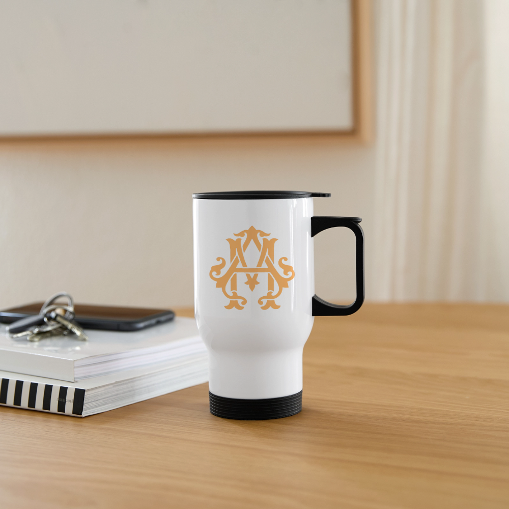 adligemotivations Logo Thermobecher - white
