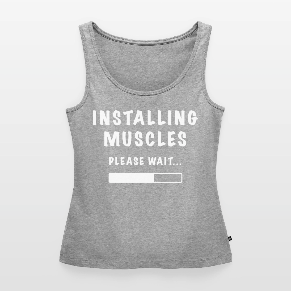 INSTALLING MUSCLES Premium Tank Top - heather grey
