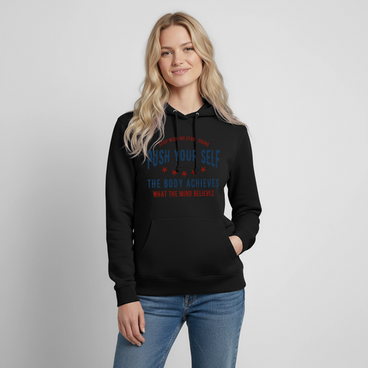 PUSH YOUR SELF Hoodie - black