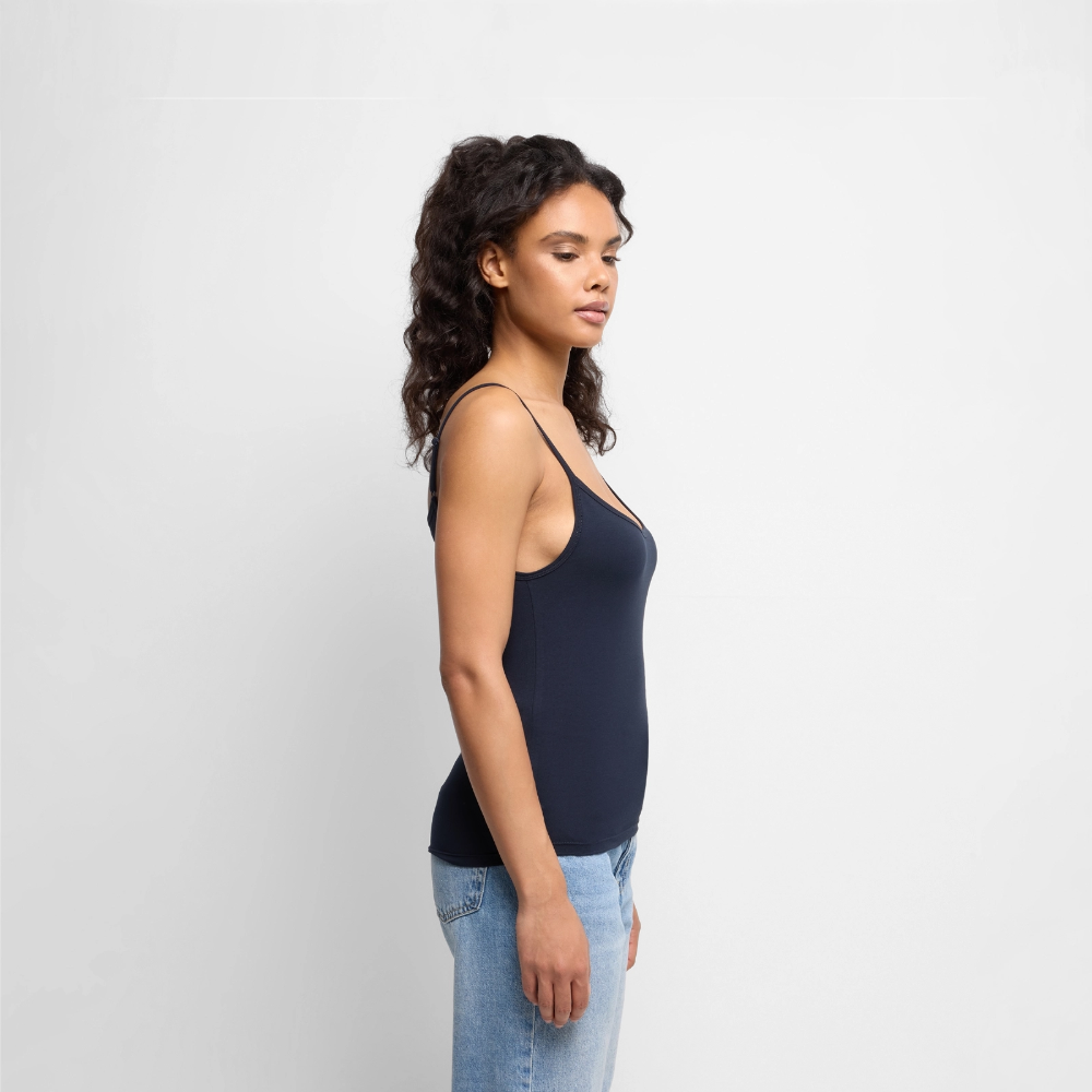 Premium Spaghetti Strap Top - navy