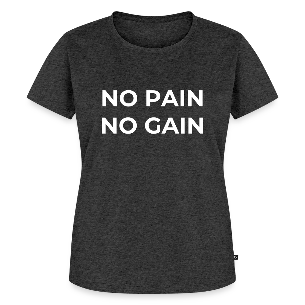 NO PAIN NO GAIN T-Shirt Woman - heather anthracite