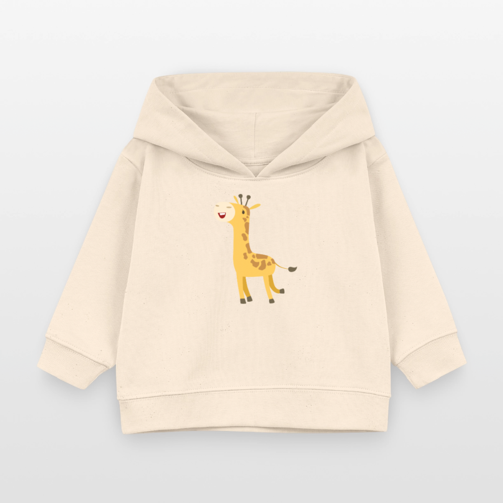 Giraffe Premium Baby Hoodie - soft Ecru