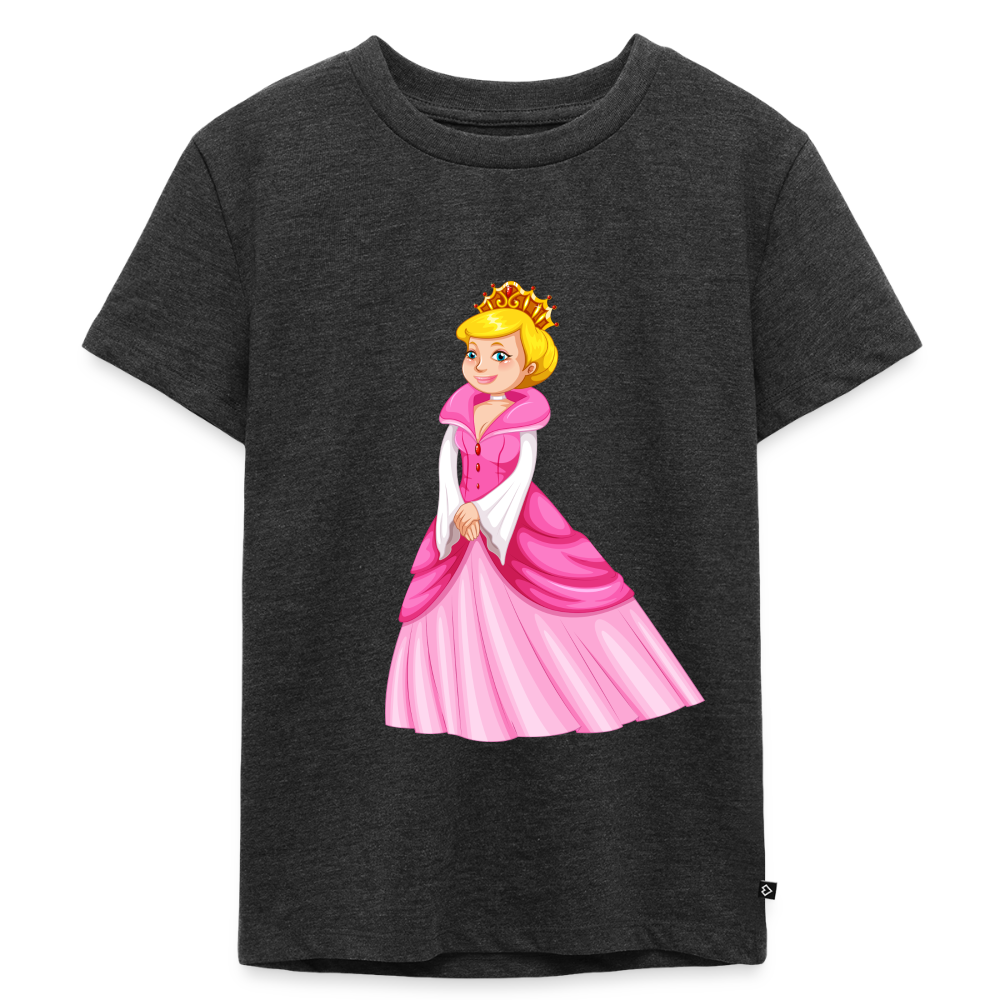 Prinzessin Premium Kinder T-Shirt - heather anthracite