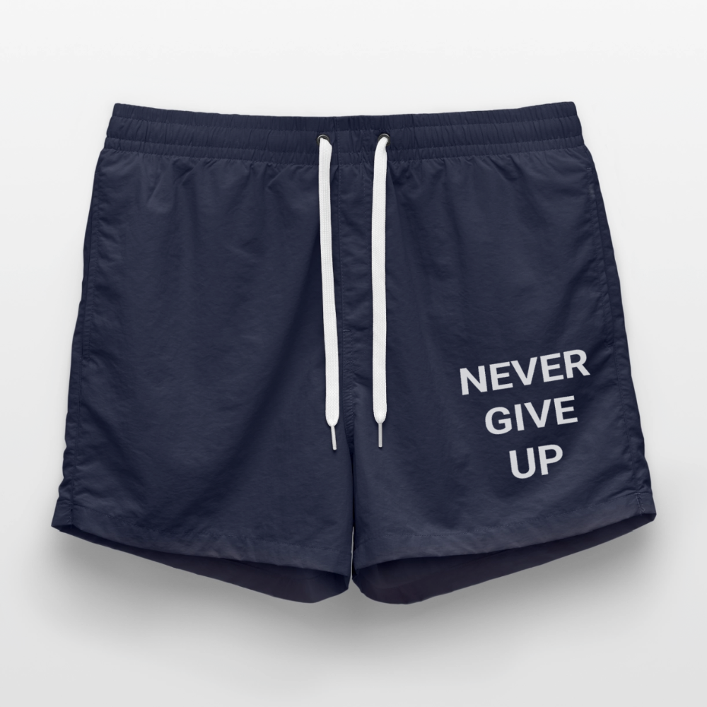 Never give up Badeshorts - french navy