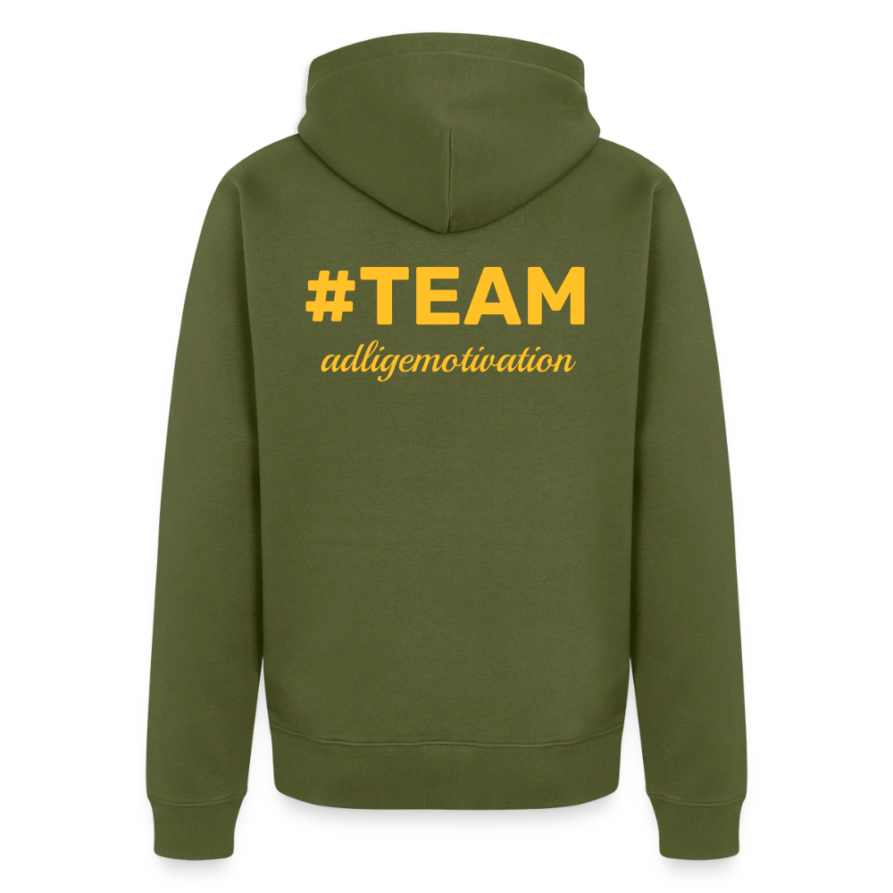 #TEAM adligemotivation Premium Logo Sweatjacke - khaki