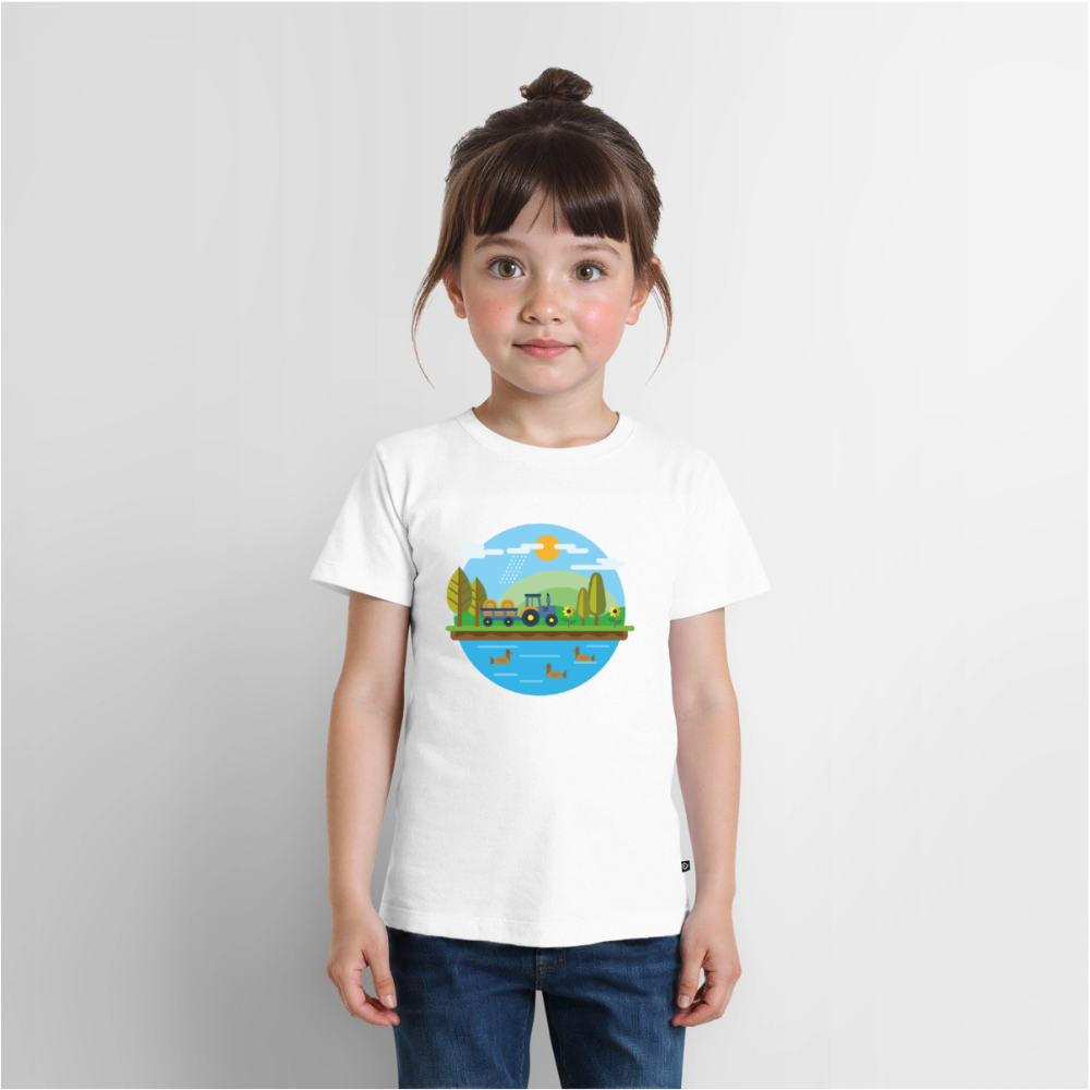 Bauernhof Premium Kinder T-Shirt - white