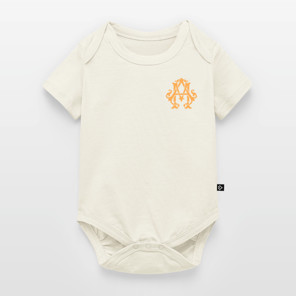 adligemotivation Premium Logo Baby Kurzarm-Body - off white