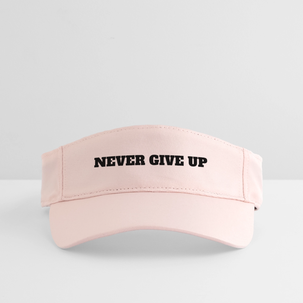 Never give up Sun Visor Cap - crystal pink