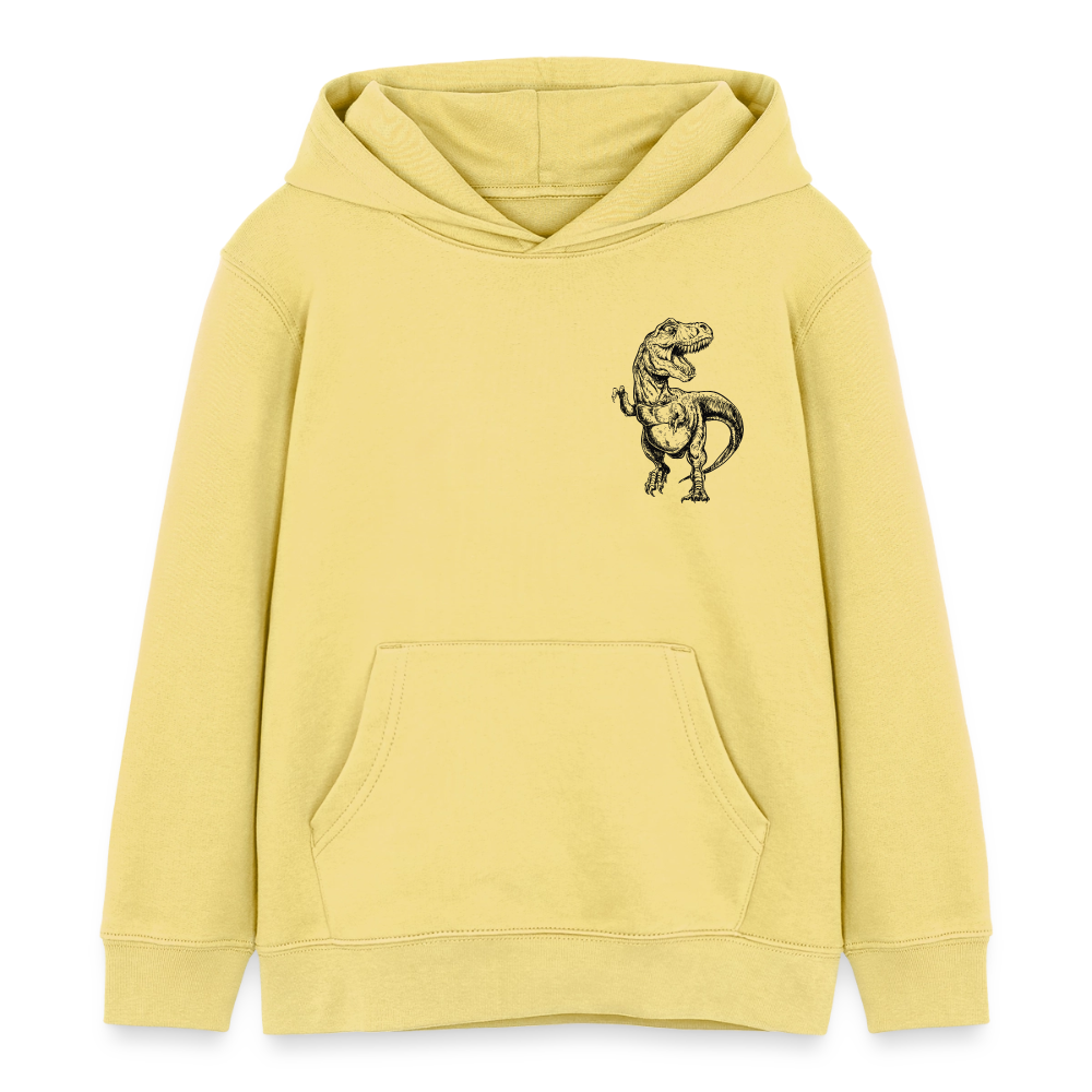 Dinosaurier Premium Kinder Hoodie - viva yellow 