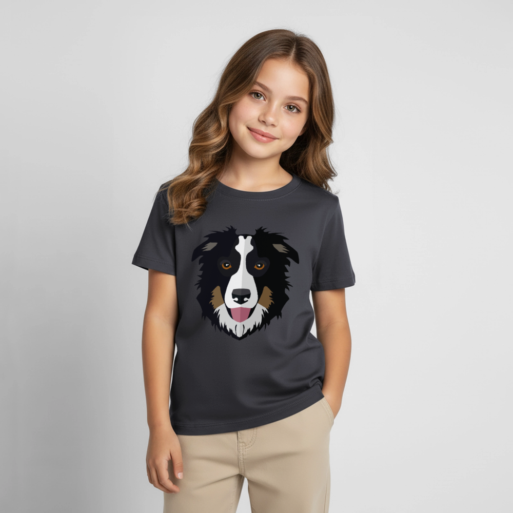 Hund Kinder T-Shirt - dark grey