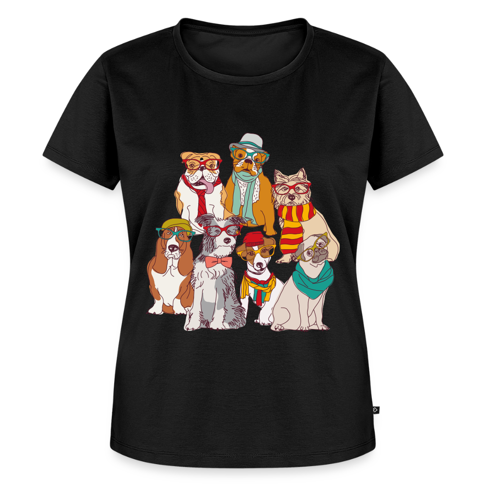 Hunde mit Brille Premium T-Shirt - black