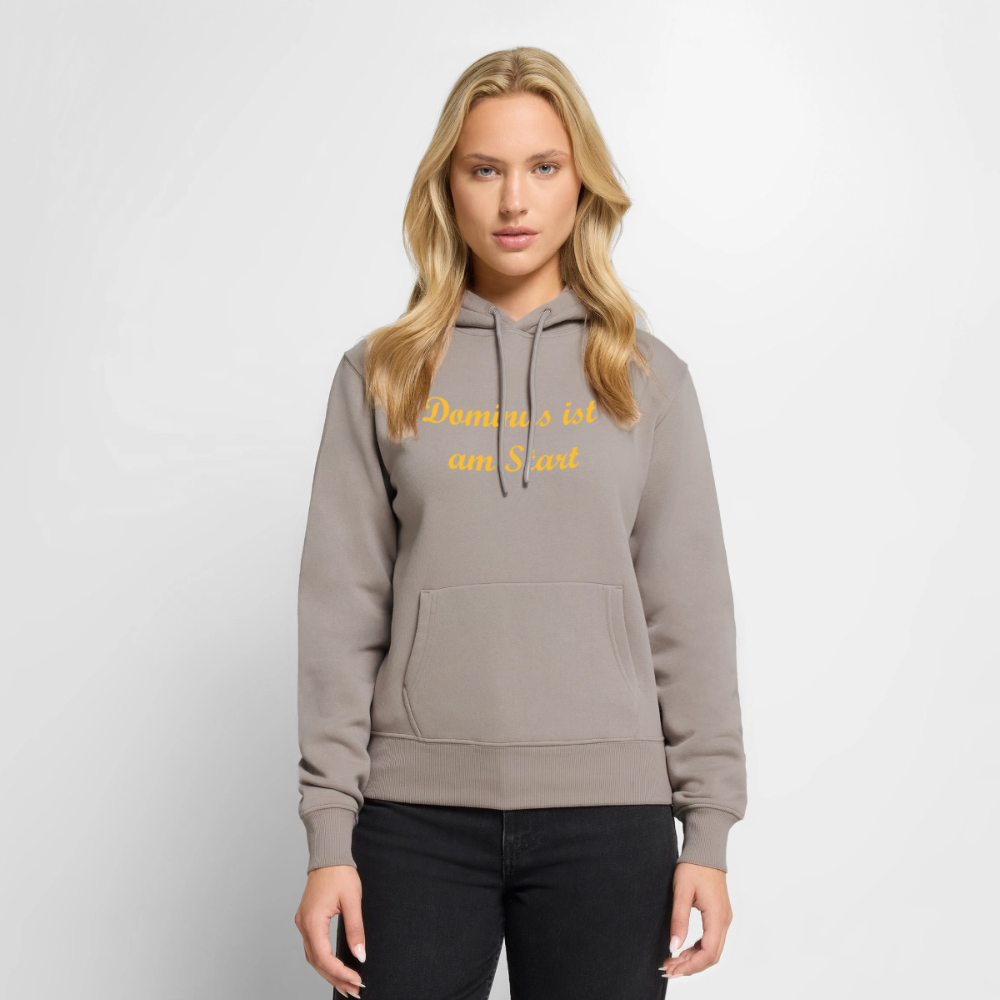 Dominus ist am Start Premium Hoodie Woman - taupe