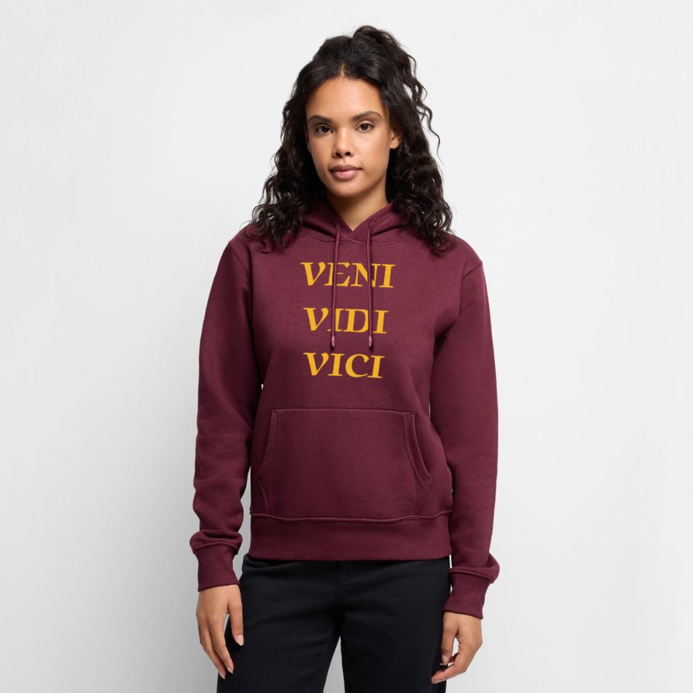 Veni, vidi, vici Premium Hoodie Woman - burgundy