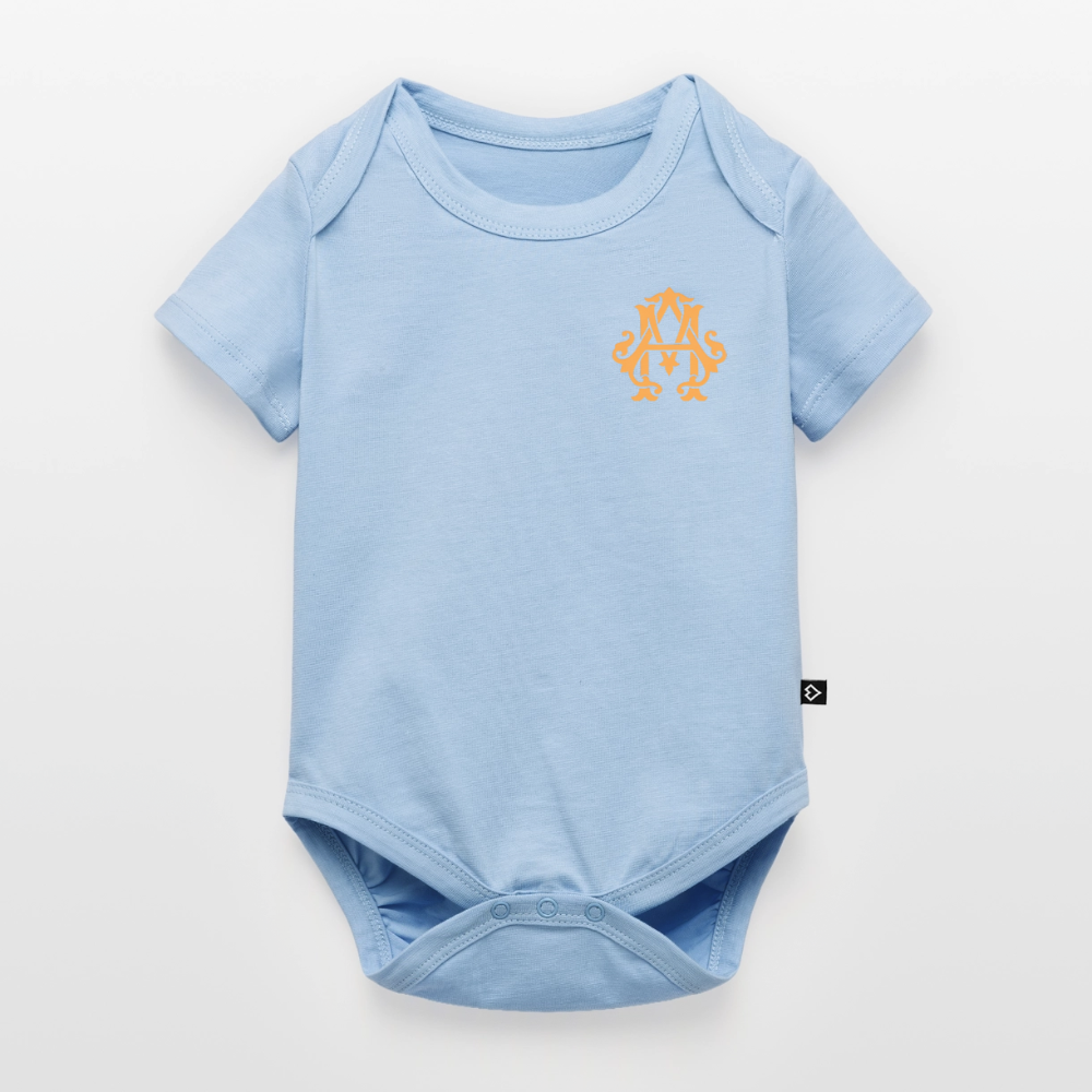 adligemotivation Premium Logo Baby Kurzarm-Body - light blue