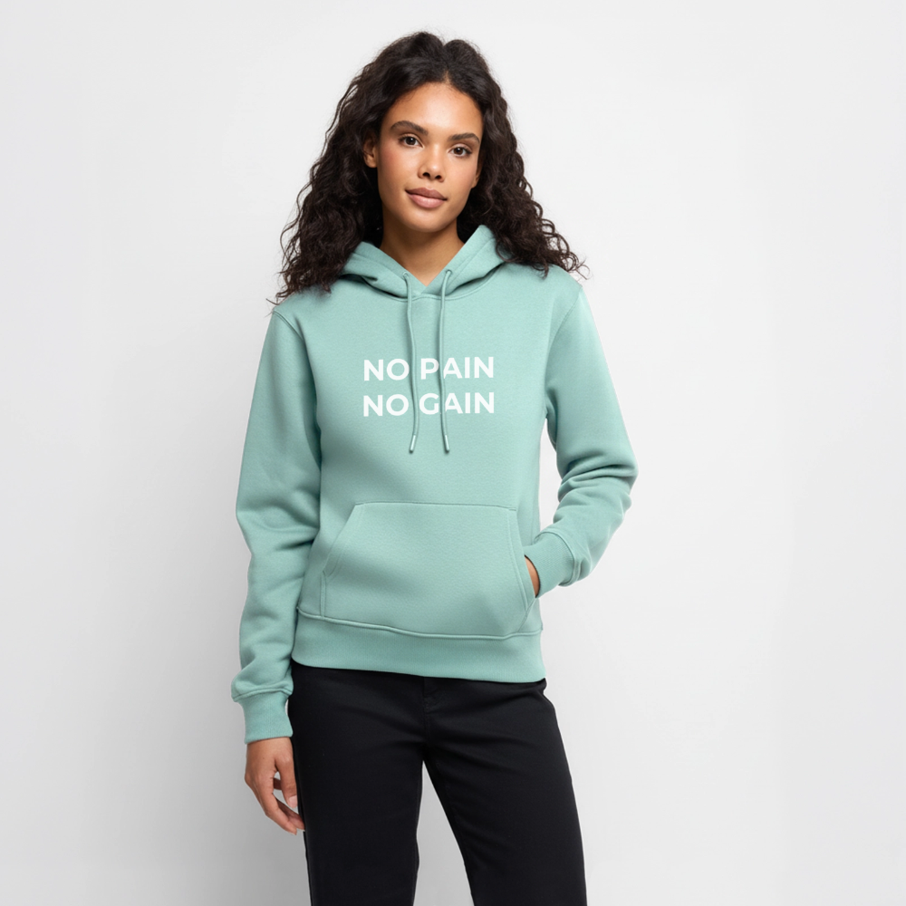 NO PAIN NO GAIN Premium Hoodie - mint 
