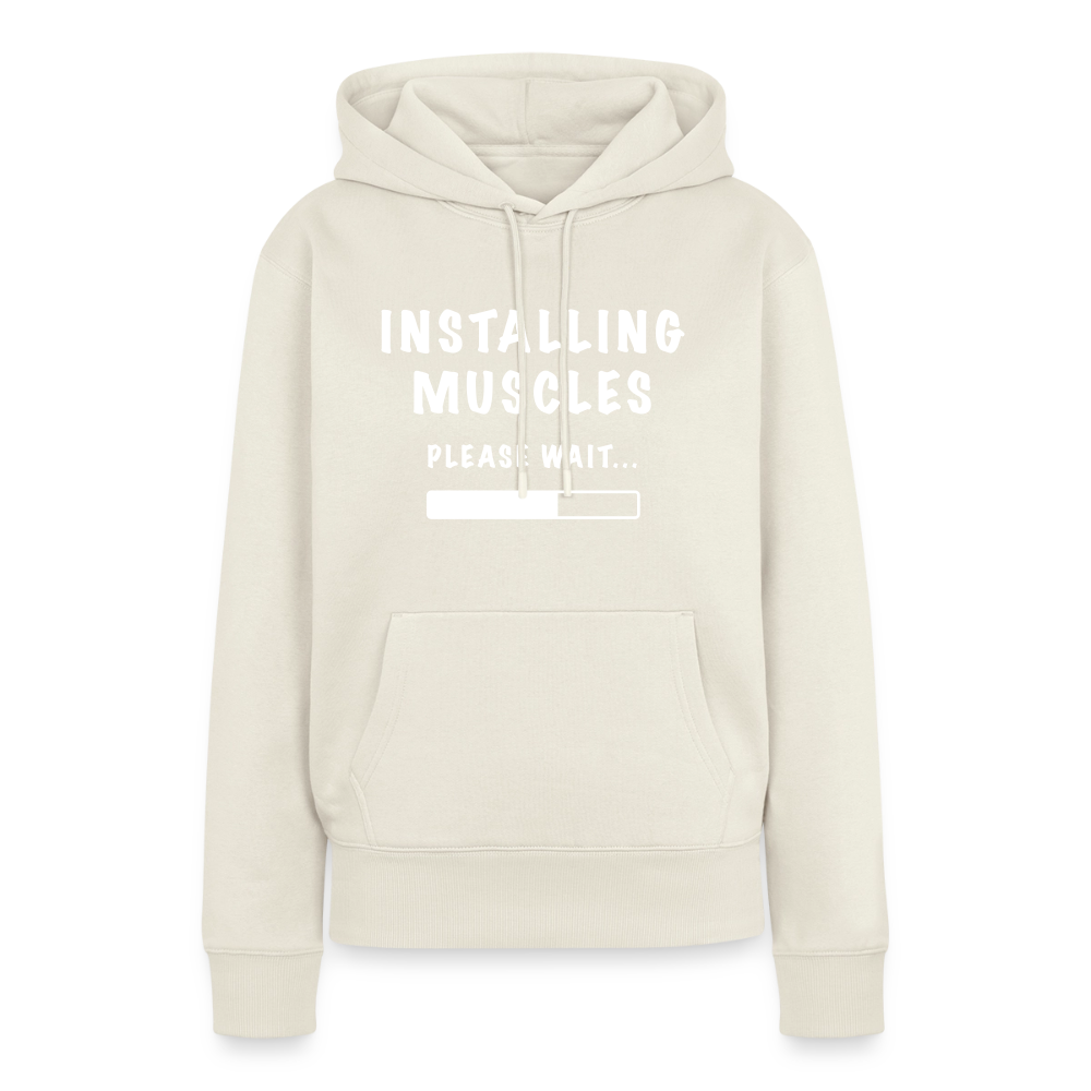 INSTALLING MUSCLES Premium Hoodie - off white