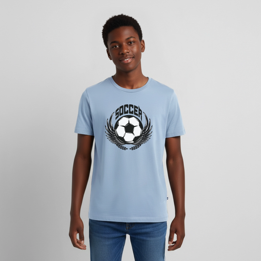 Fussball Premium Teenager T-Shirt - light blue