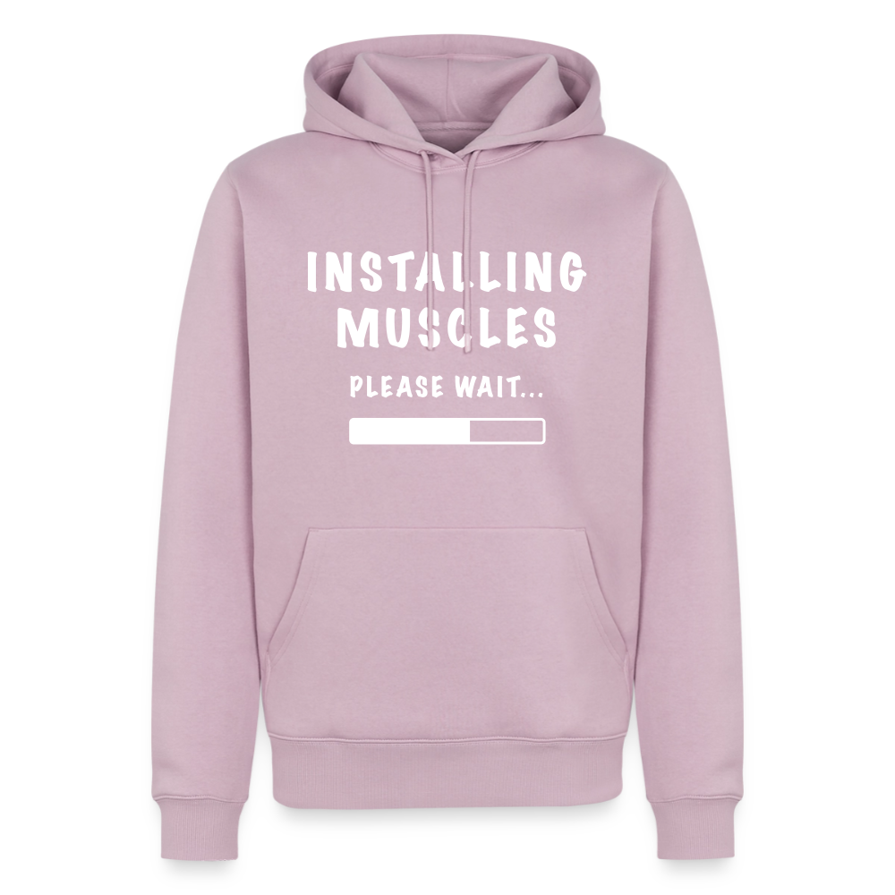INSTALLUNG MUSCLES Premium Hoodie - dusky pink