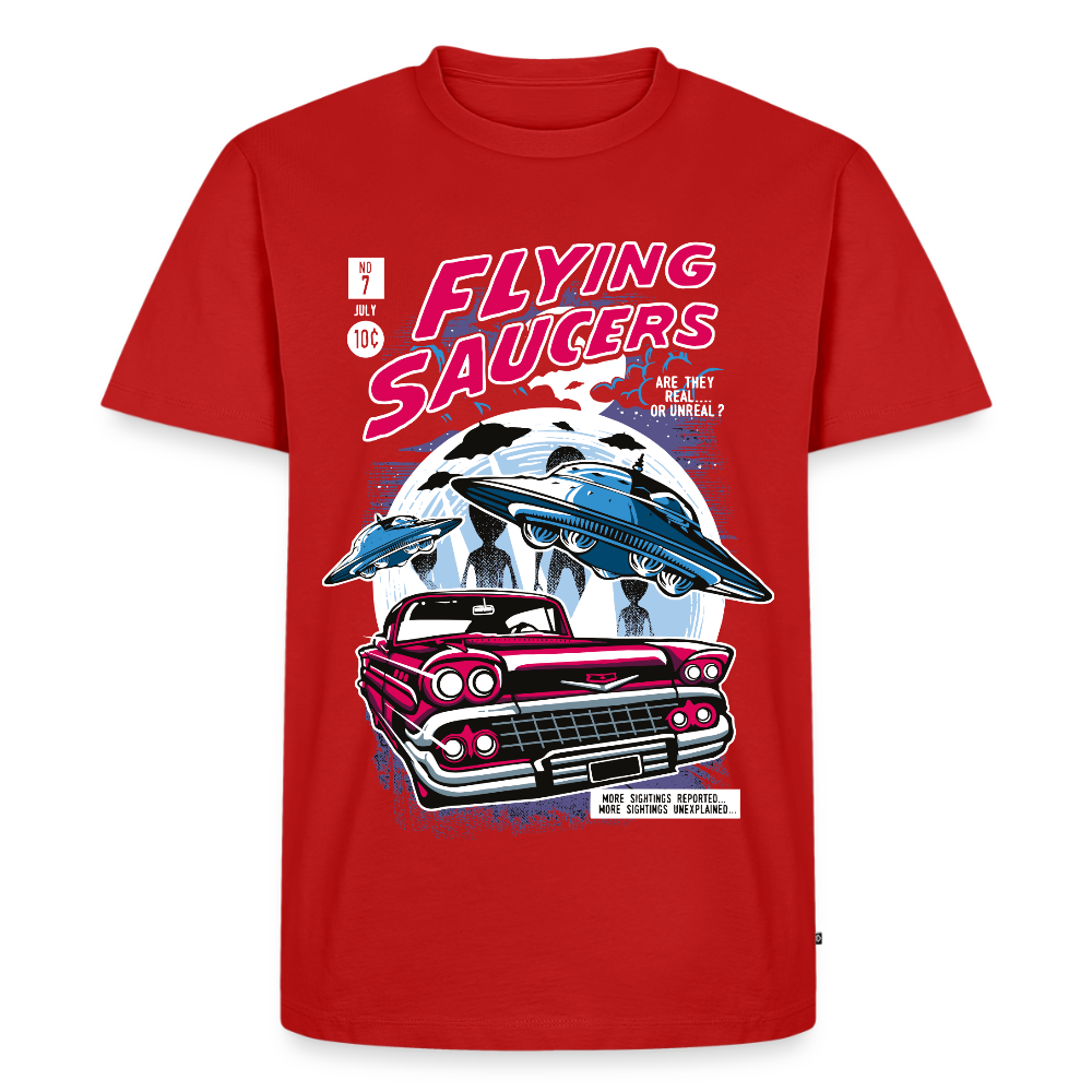 FLYING SAUCERS Premium T-Shirt - red
