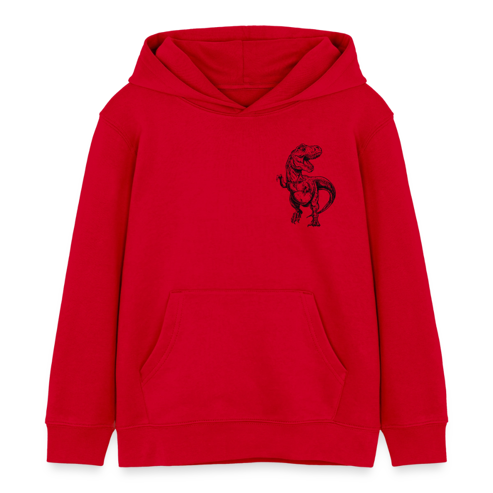 Dinosaurier Premium Kinder Hoodie - red