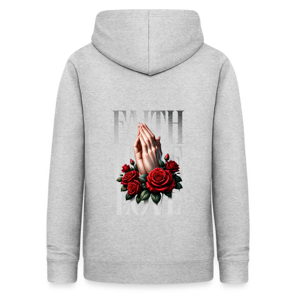 FAITH, HOPE, LOVE Hoodie - light heather grey