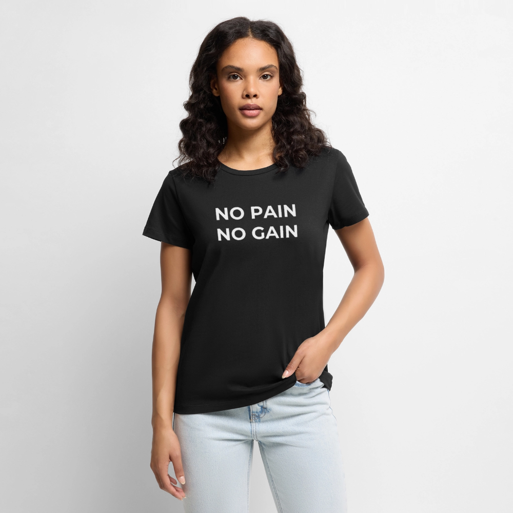 NO PAIN NO GAIN T-Shirt Woman - black