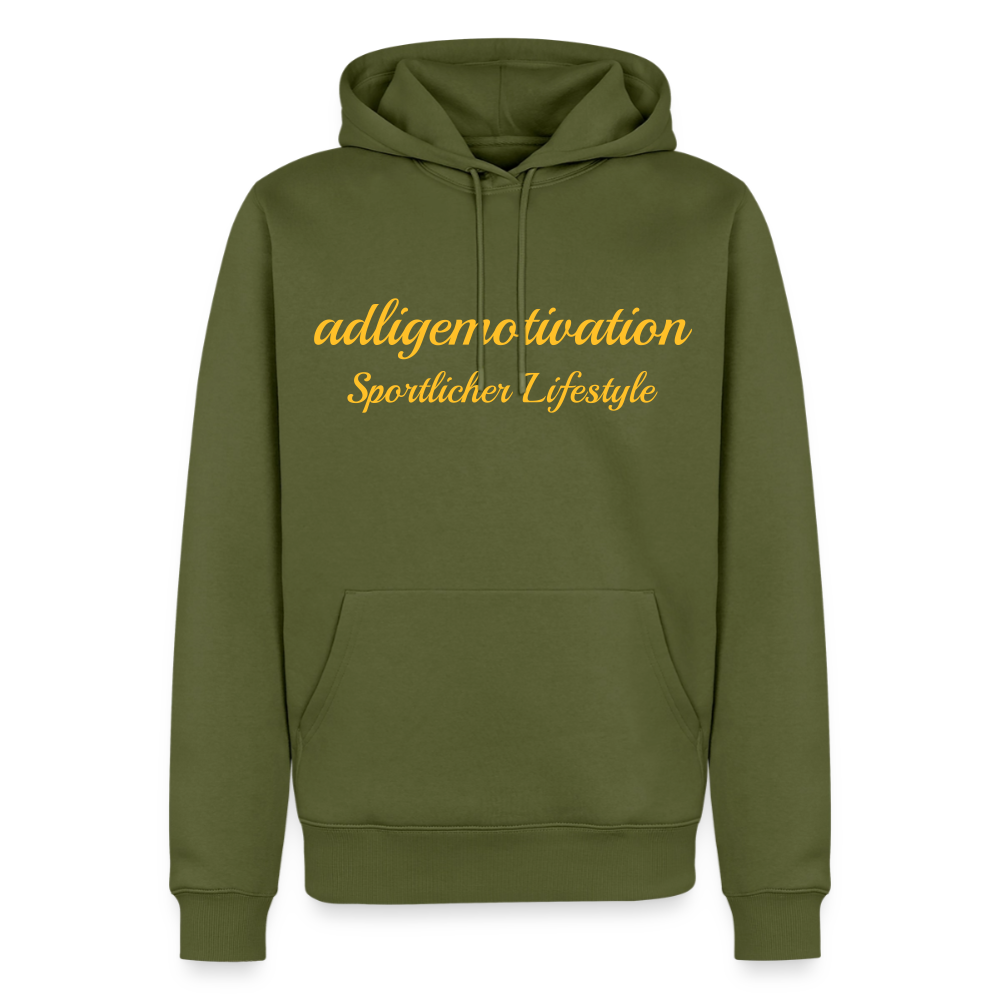 Sportlicher Lifestyle Premium Hoodie - khaki