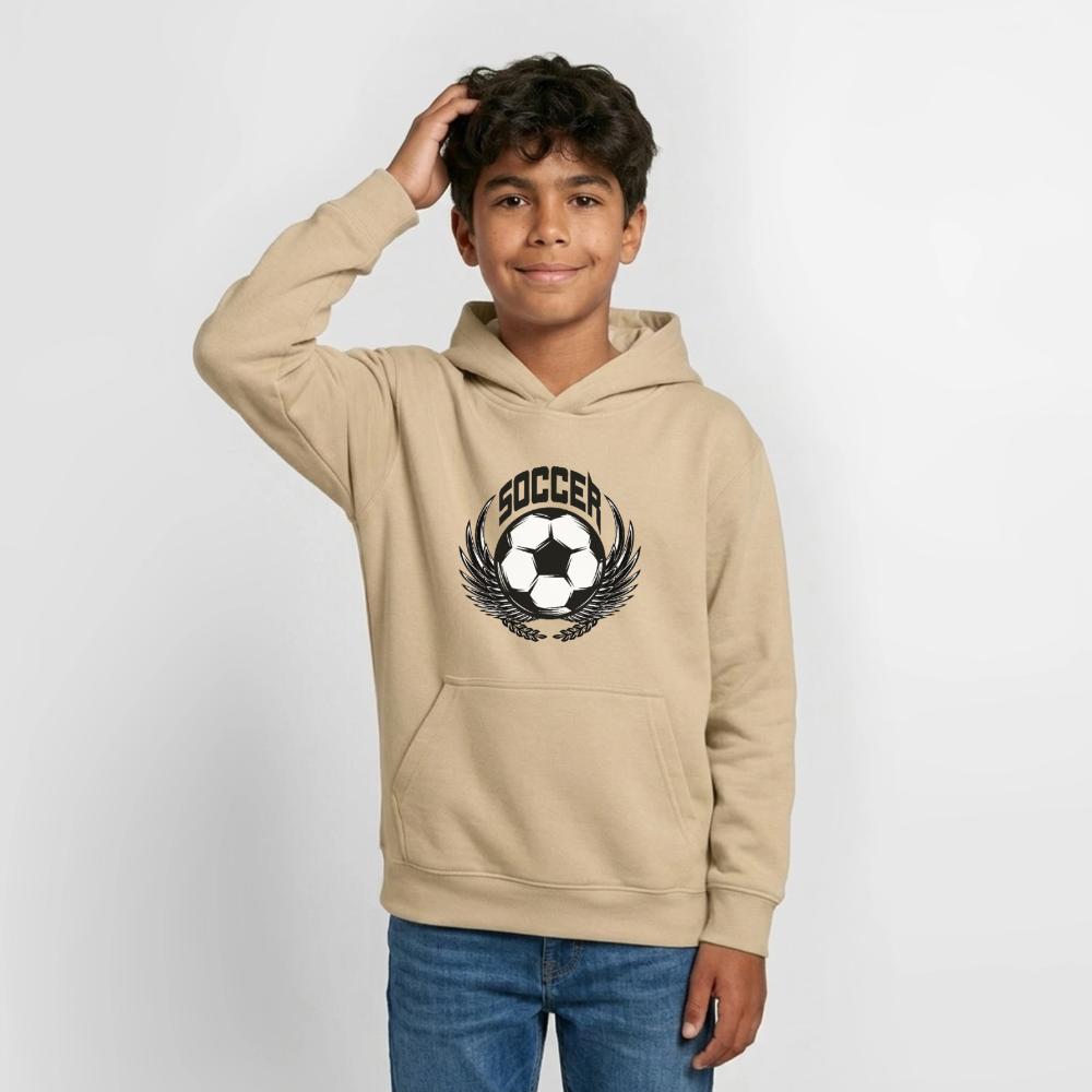 Soccer Hoodie Teenager - sand