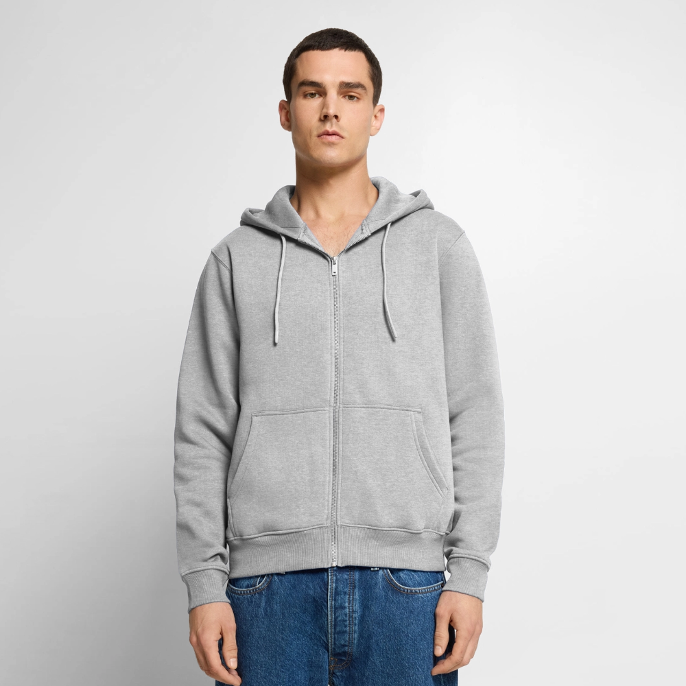 FOR THE BEST Premium Kapuzenjacke - heather grey
